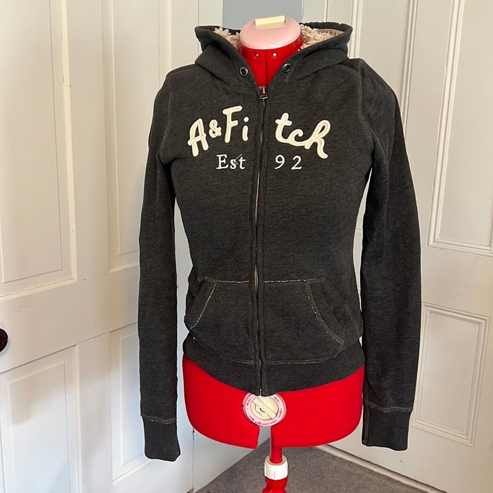 Abercrombie & Fitch Women’s Sherpa Lined Hooded Jacket Size Small